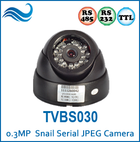 <b><b>0.3MP Big Eye Ball Dome JPEG Serial Camera (TVBS030)</b></b>